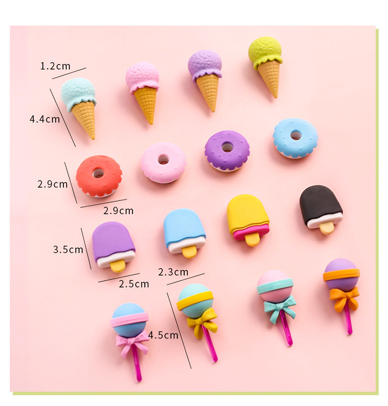 fun ice cream cone eraser image 2