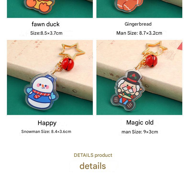 adorable reindeer keychain image