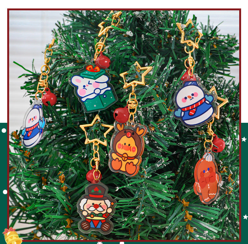 colourful Christmas keychain collection