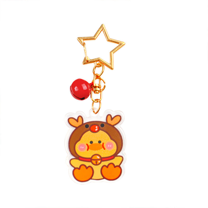 adorable reindeer keychain image