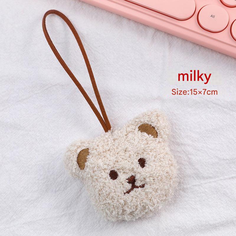 Adorable Plush Bear Keychain in Action