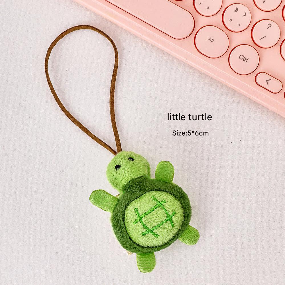 Pink Cartoon Bear Plush Keychain