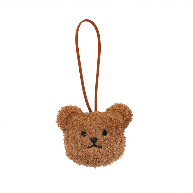 Brown Plush Bear Bag Pendant