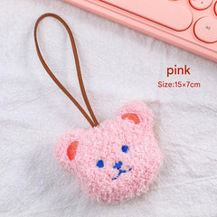 Compact Plush Bear Charm for Kids