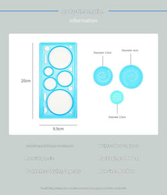 Creative Multi-Purpose Ruler with Drawing Stencils in Blue