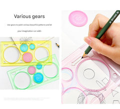 Creative Ruler in Pink for Drawing and Measuring