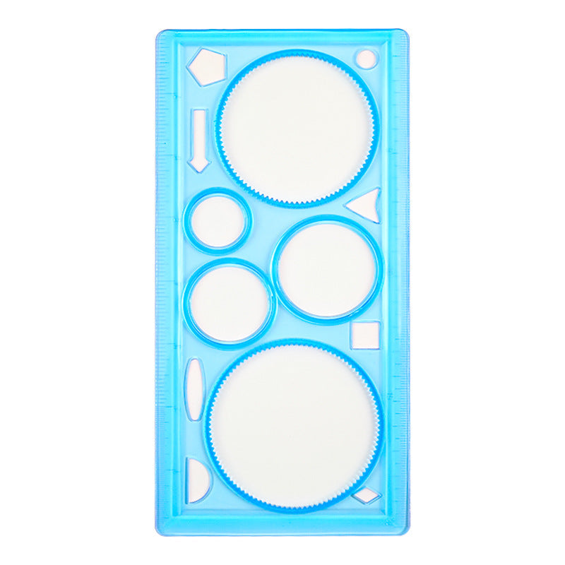 Multi-Purpose Ruler with Stencils in Yellow