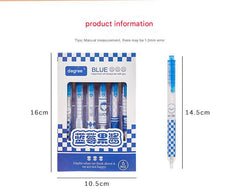 Multi-colour gel pen assortment displayed