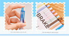 Close-up of gel pen writing sample