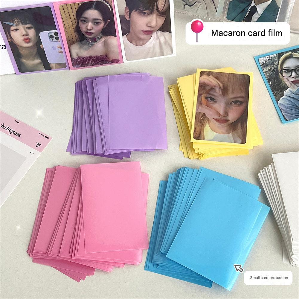 Transparent card sleeve with star laser pattern
