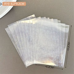 Transparent card sleeve showcasing beautiful photo