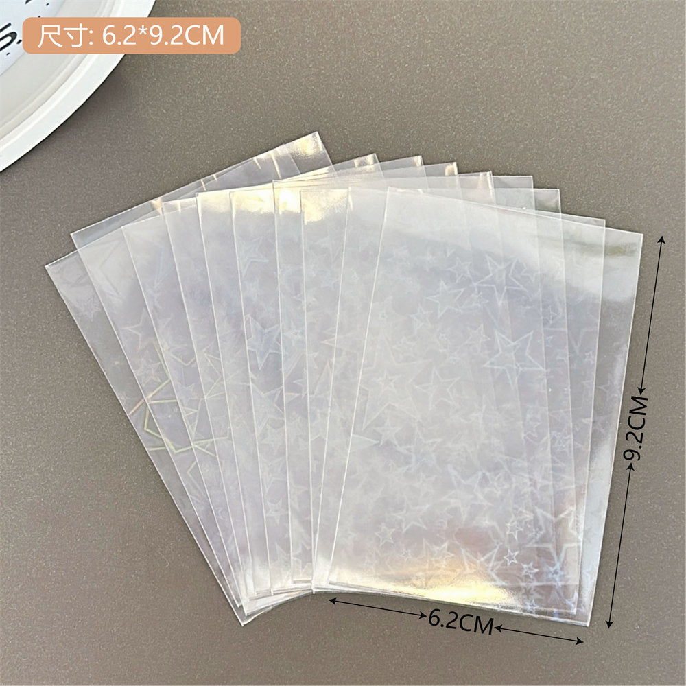 Transparent card sleeve showcasing beautiful photo
