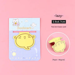 Joyful laughing cartoon magnetic bookmark