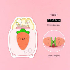 Shiny eyes cartoon magnetic bookmark
