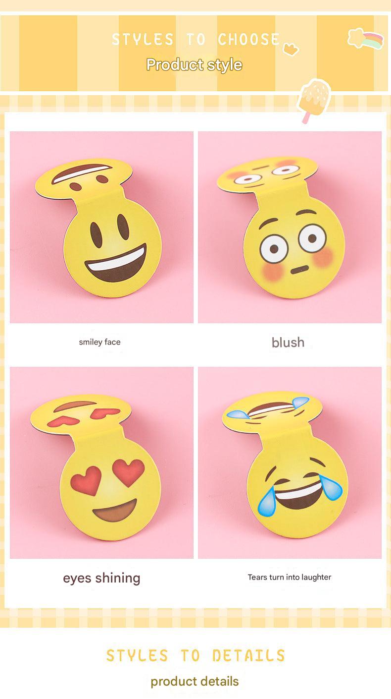 Cute cartoon magnetic bookmark with smiling face
