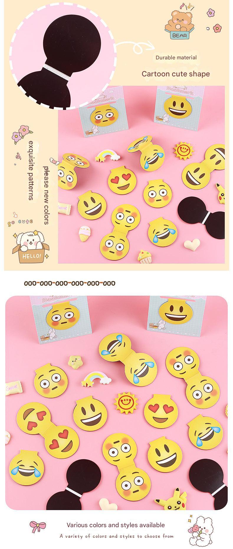 Joyful laughing cartoon magnetic bookmark