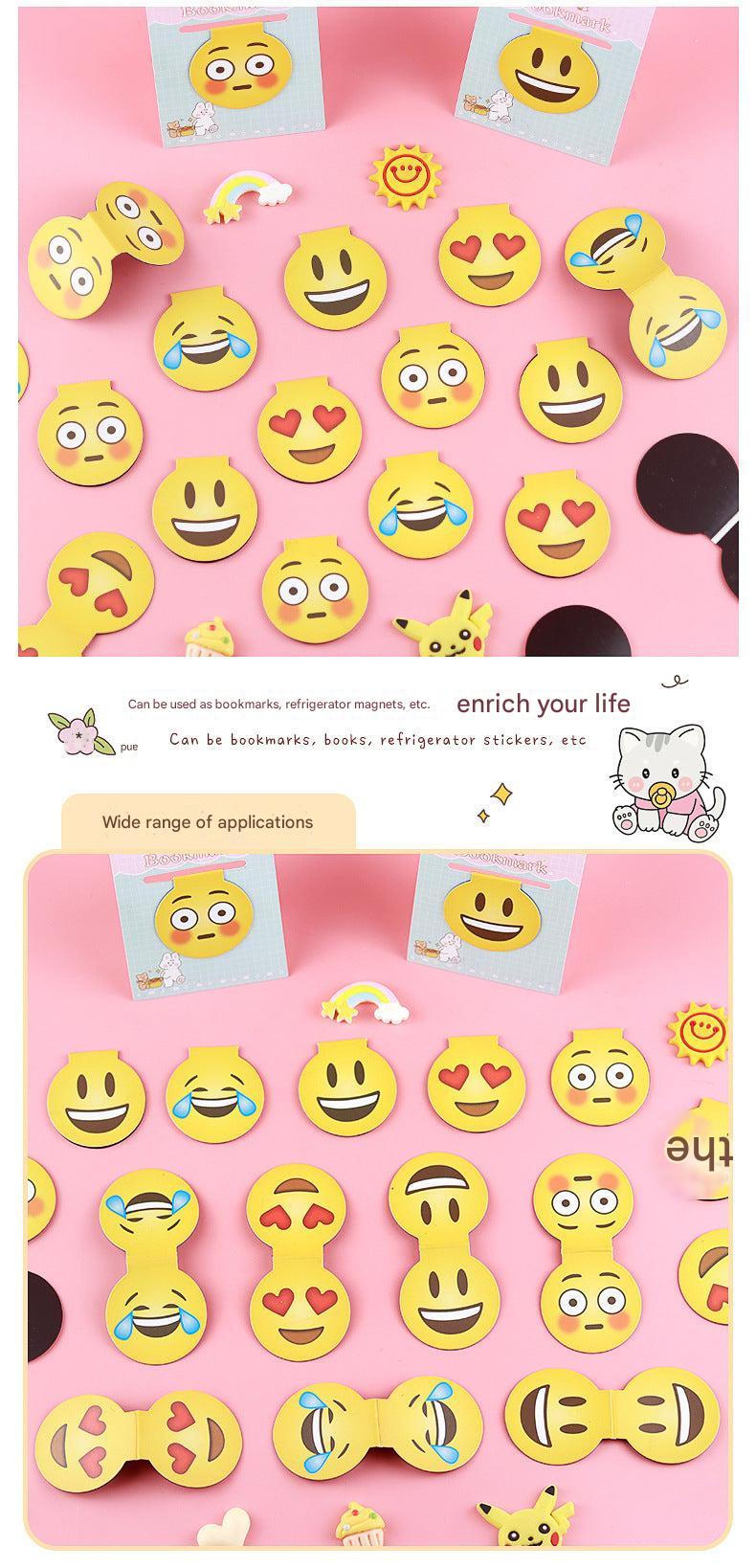 Lazy cartoon magnetic bookmark design