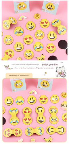 Lazy cartoon magnetic bookmark design