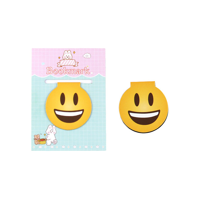 Blushing cartoon magnetic bookmark