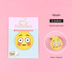 Shiny eyes cartoon magnetic bookmark