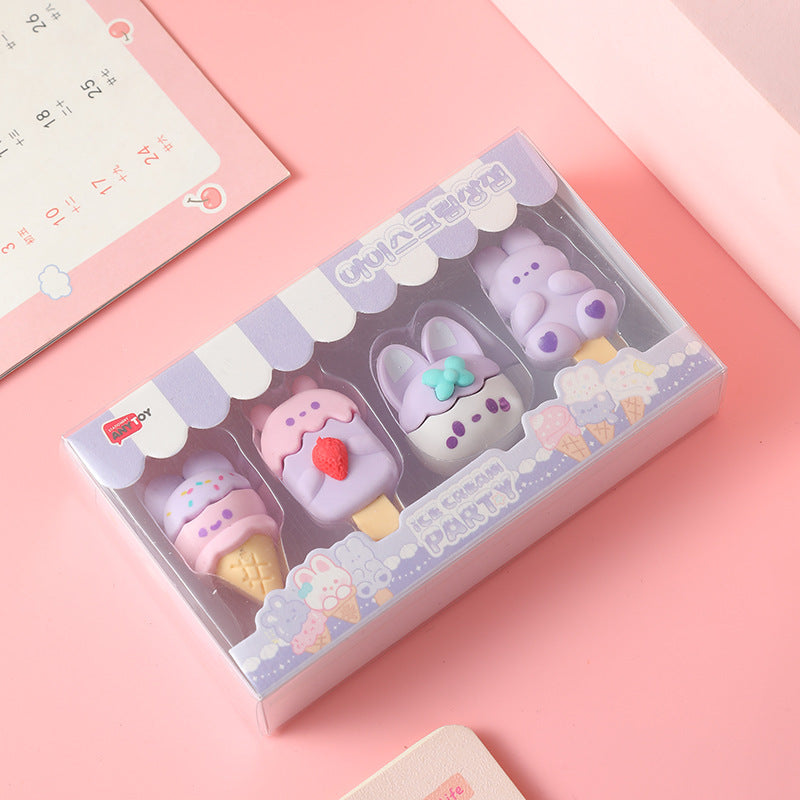 Fun children's erasers in assorted colours