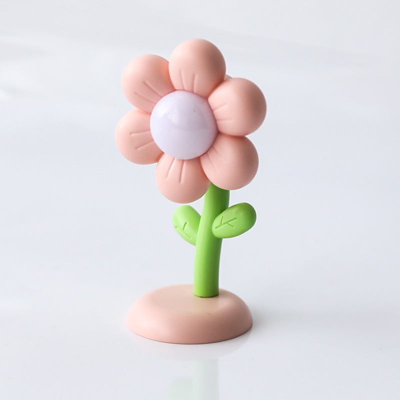 Charming Mini Flower Night Light in pink colour