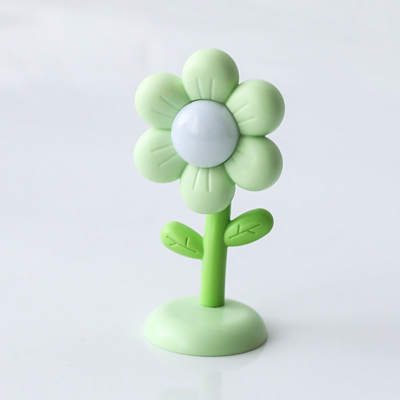 Charming Mini Flower Night Light in green colour