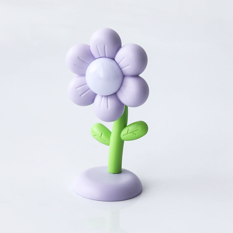Charming Mini Flower Night Light in purple colour