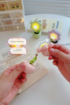 Charming Mini Flower Night Light in purple colour