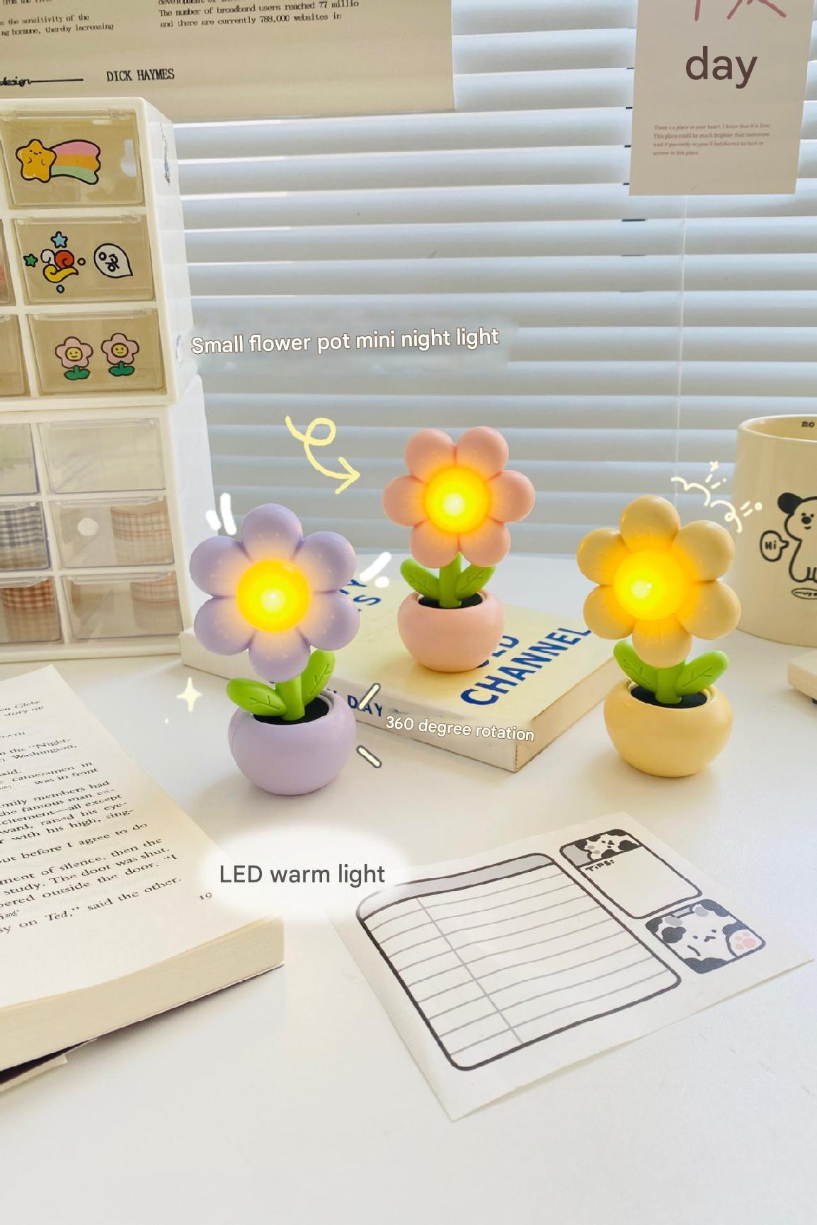 Charming Mini Flower Night Light with modern design