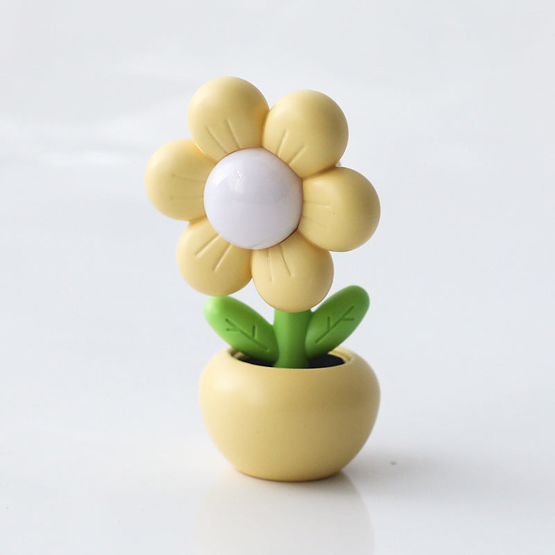 Charming Mini Flower Night Light on a bedside table