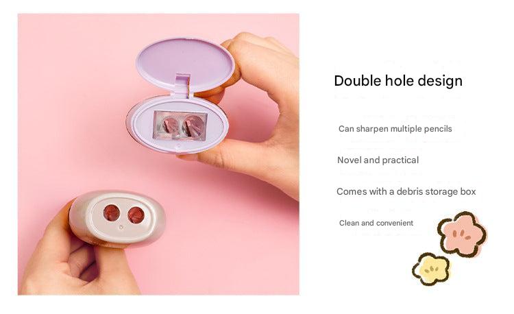 cute cartoon pencil sharpener side view