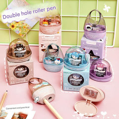 cartoon themed kids pencil sharpener front view