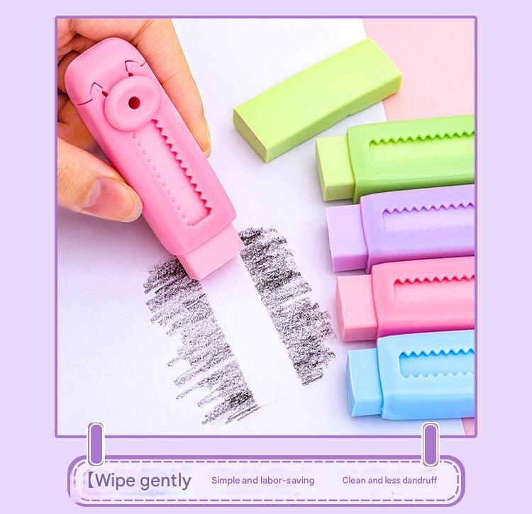 Pastel Colour Macaron Erasers in Gift Packaging