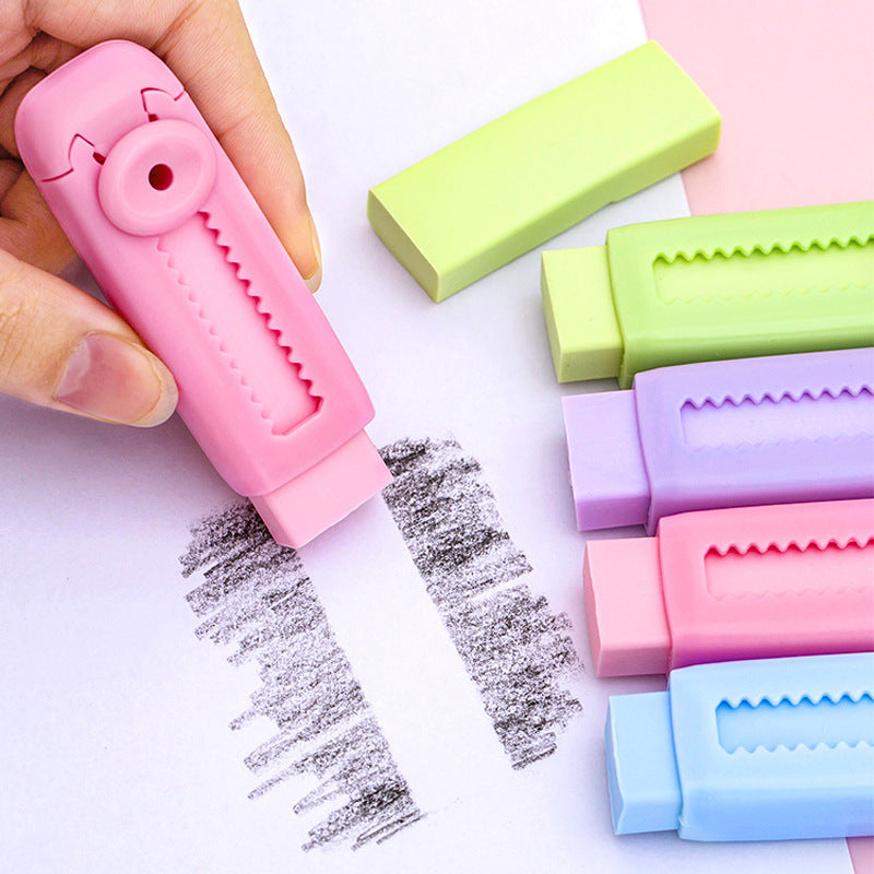Creative Macaron Sliding Eraser Sky Blue