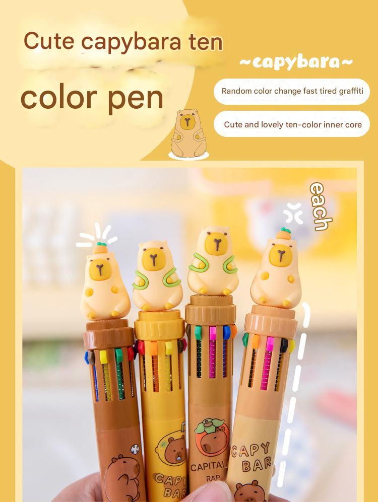 Capybara cartoon gel pen image 1