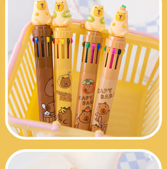 Capybara cartoon gel pen image 9