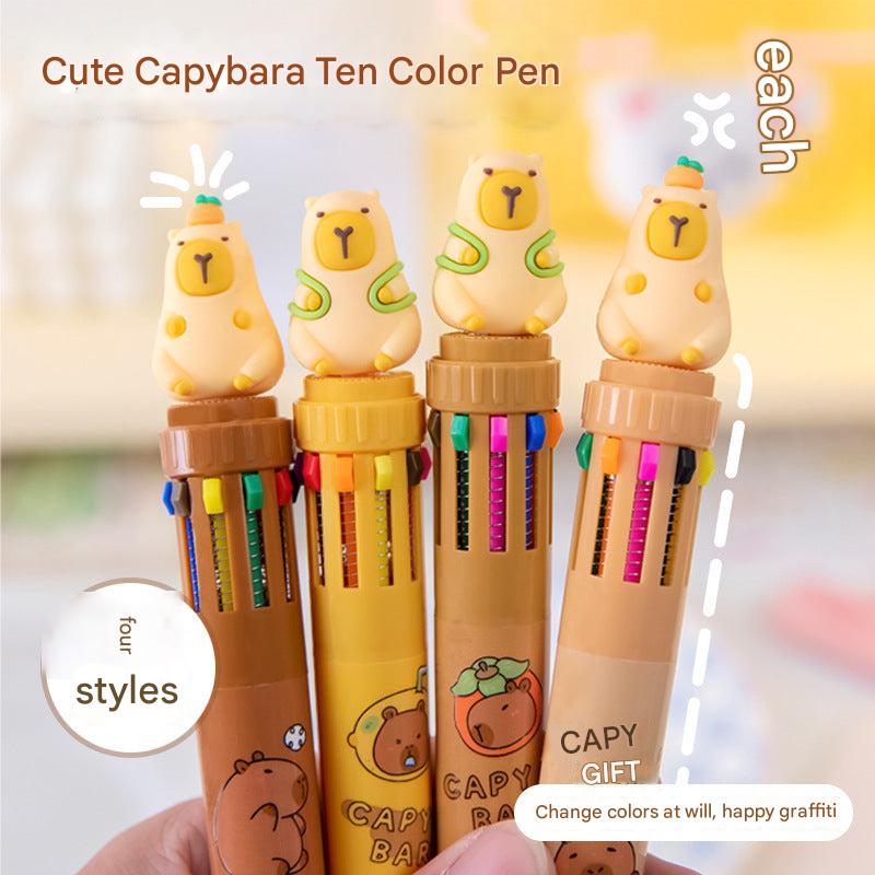 Capybara cartoon gel pen image 2