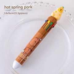 Capybara cartoon gel pen image 8