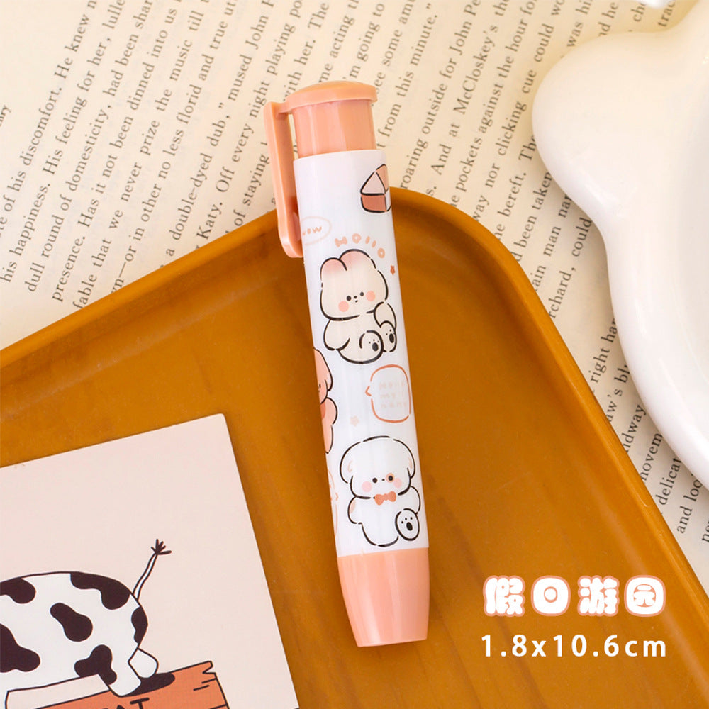 Creative Cartoon Push-Up Eraser - Bread Puppy design