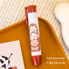 Creative Cartoon Push-Up Eraser - Cookie Pal design
