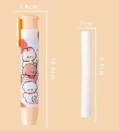 Creative Cartoon Push-Up Eraser - Adventure Team design