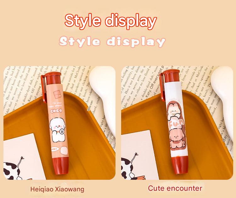 Creative Cartoon Push-Up Eraser - Holiday Park design