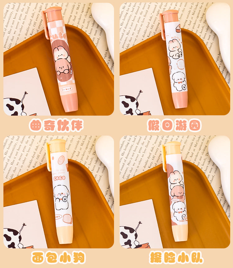 Creative Cartoon Push-Up Eraser - Lovely Encounter design