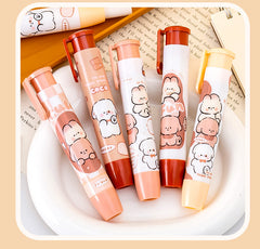 Creative Cartoon Push-Up Eraser - Adventure Team design
