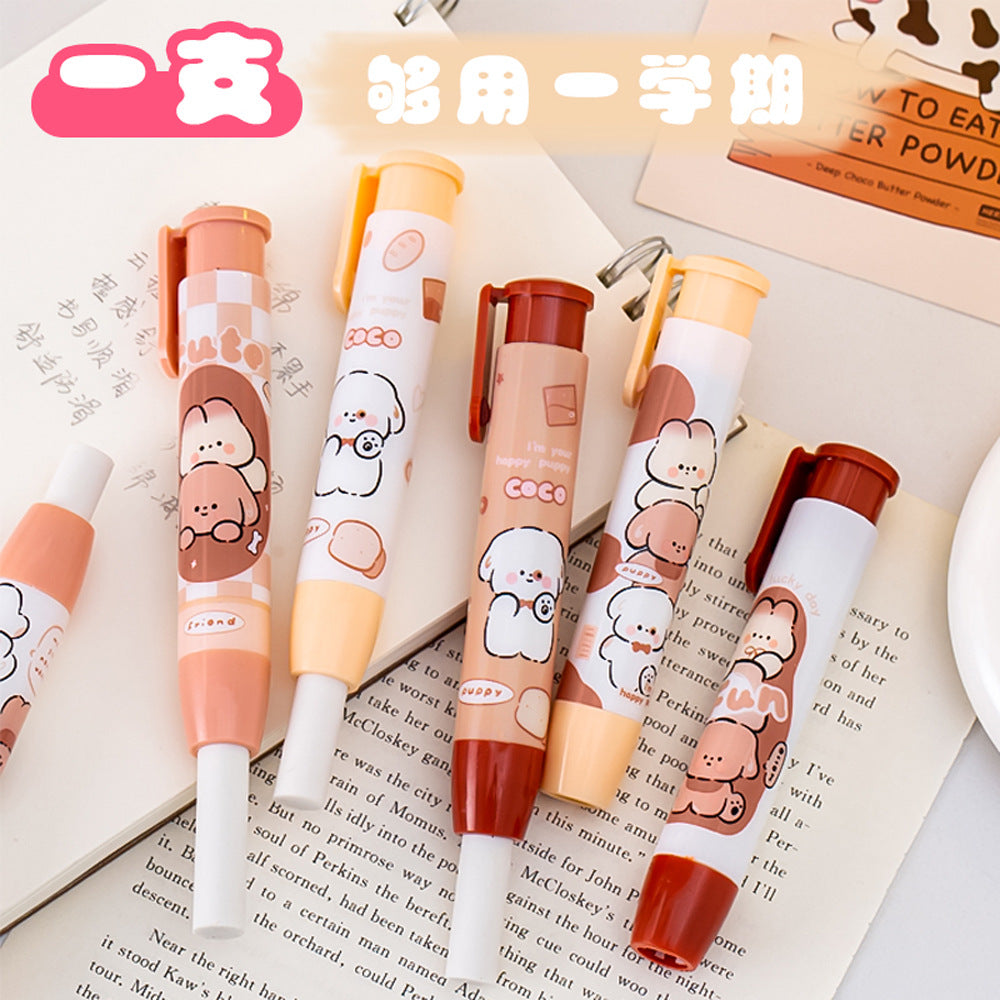 Creative Cartoon Push-Up Eraser - Cookie Pal design