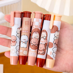 Creative Cartoon Push-Up Eraser - Dark Choco Dog design