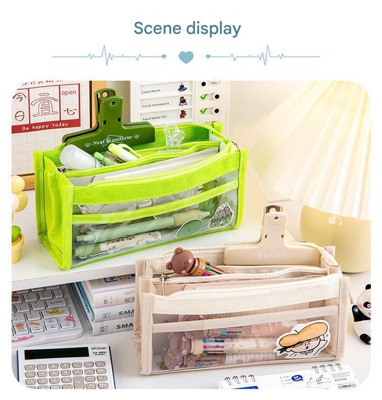 Lightweight pencil case on desk