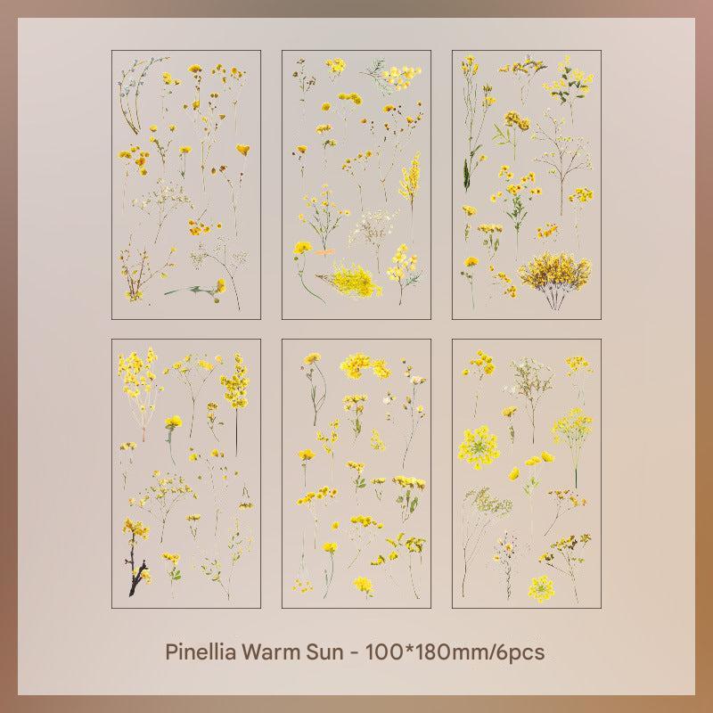 self-adhesive vintage flower sticker 3