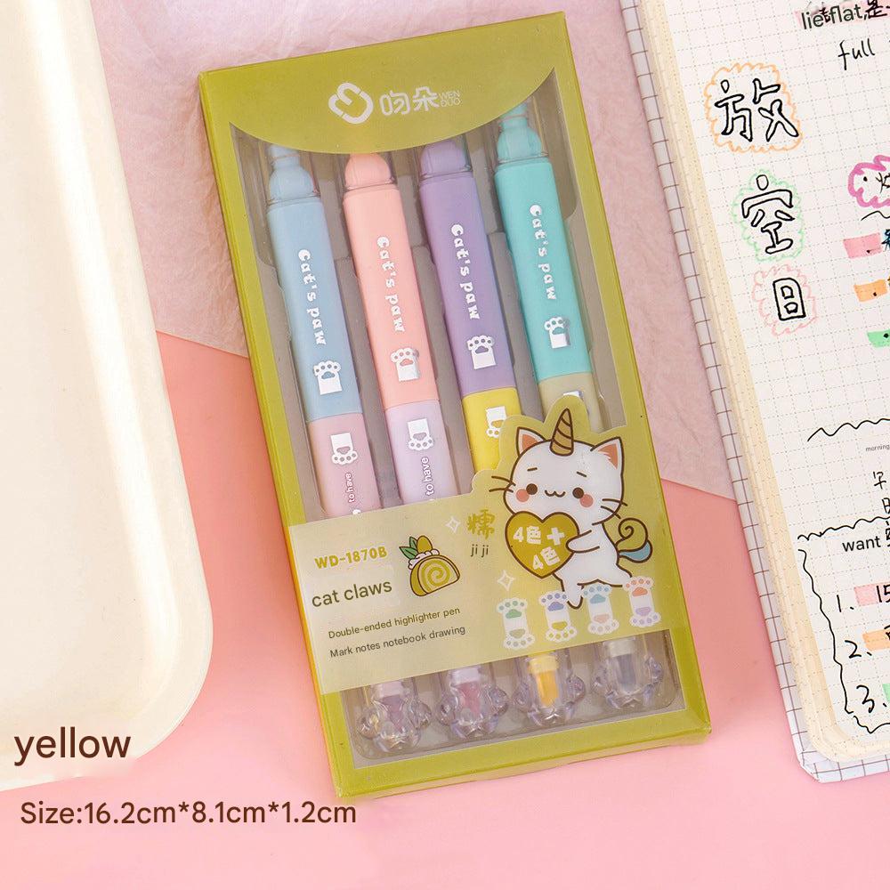 artistic doodling with dual tip highlighters